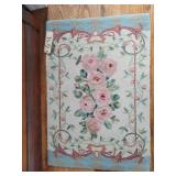 2 x 3 pink & blue rug