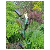 Colored Bottles outdoor decor