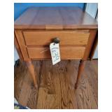 Dropleaf sidetable w 2 drawers
