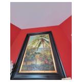 Canvas oil paiting Palm Tree (46' h, 34' w)