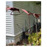 Flower stands, wall decor (as-is)