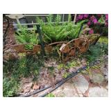 4 sections of rod iron fencing
