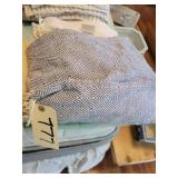 Crown & Ivy blue and white throw, 50 X 60 Eddie