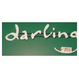 'Darling' wall decor