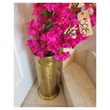 'Paper Flower' in Brass Stand