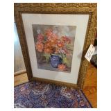 Rug 2 x 3 multicolor,  floral print
