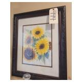 Watercolor Sunflower  signed by Ann Smith
