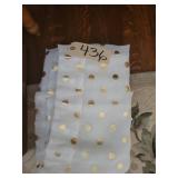 84 inch Sheer panels w gold dots (3)