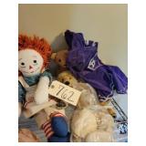 Raggedy Ann, Boyd teddy bear, 2 bears