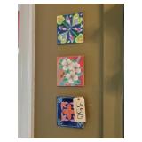 Tile wall glass art