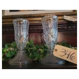 Electric crystal candle holders