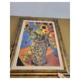 Dougall oil painting on canvas 'Sunflowers'