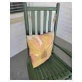 Green rocking chair