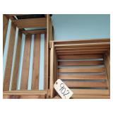 2 wooden crates