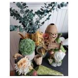 Planters, pair of gnomes