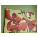 Amaryllis on canvas (24' h, 36' w)