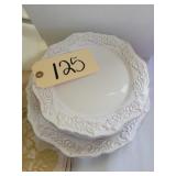Roscher dinner plates (4),  salad plates (5)