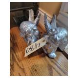 Pr. Silver painted angels