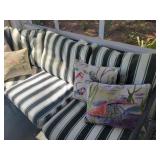 6 cushion patio set w/ large ottoman