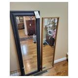 Wood standup mirror & Black Standup mirror