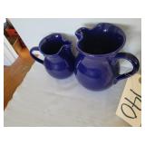Pair of Chantal pitchers