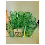Hand blown glasses (9)