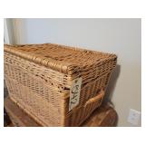 Wicker Covered Basket