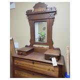 Victorian Walnut 3 Drawer Dresser