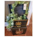2 decorative boxes