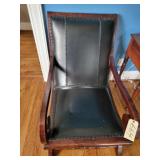 British Colonial leather chair