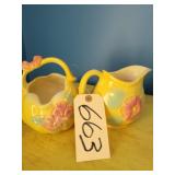 Vintage HULL Sunglow pitchers
