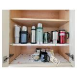 Mugs, stanley thermos, etc.