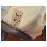 Grey Wood Daybed , Artiste yellow coverlet