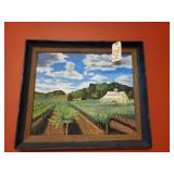 Oil painting on canvas (Farm Design)