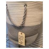 Basket, linens