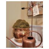 Copper planter, copper water can