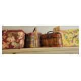 Sewing baskets, baskets