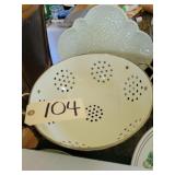 Fruit colander, Tracy Porter (hand painted) plate