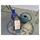 Turtle light, lantern, platter