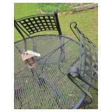 Rod iron table with 4 chairs
