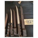 3 Buck fillet knives (127, 123, 125)