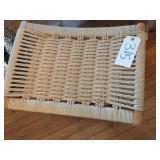 Rope woven folding stool