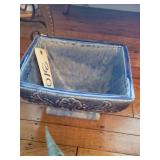 Blue victorian planter