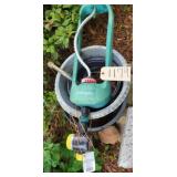 Sprinkler adjustment, 2 flower pots