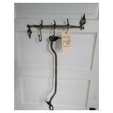2 rod iron towel bars