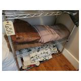 3 Shelf metal stand w/o contents