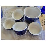 6 bowls, mug
