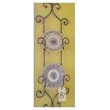 Plate rack with 2 plates