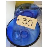 Cobalt blue bowls