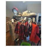 Clothes Rack on Rollers w/o contents